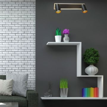 Light Prestige Parma LP-0612/2WS BK Spot 2x50W/GU10 3000K|4000K|6000K IP20