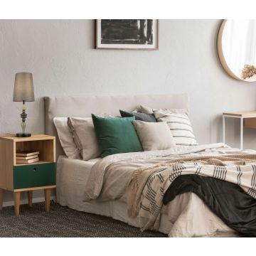 Italux Nerom TB-22374A-BK Lampă de masă 1x60W/E27 IP20