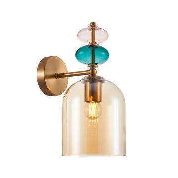 Italux Busco WL-30263-1B-BRO-AMB Aplique de perete 1x40W/E27 IP20