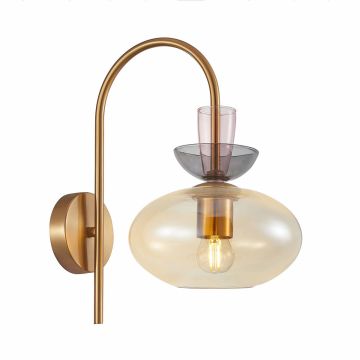 Italux Fanda WL-31882-1-GD-AMB Aplique de perete 1x40W/E27 IP20