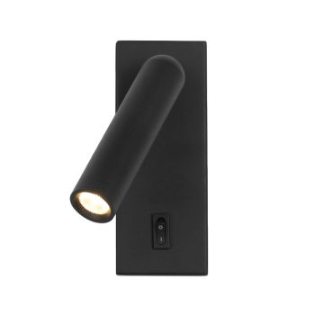 Italux Nova WL-46376-1-BK Aplique de perete 1x2.5W/LED 3000K 153lm IP20