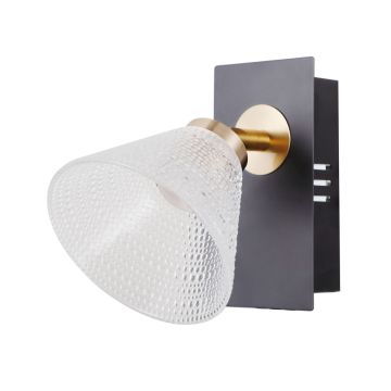 Italux Orella WL-34393-1-BK-HBR Aplique de perete 1x4W/LED 3000K 197lm IP20