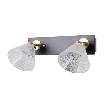 Italux Orella WL-34393-2-BK-HBR Aplique de perete 2x8W/LED 3000K 466lm IP20