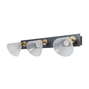 Italux Orella WL-34393-3-BK-HBR Aplique de perete 3x12W/LED 3000K 750lm IP20