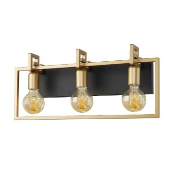Italux PRIMERO WL-44003-3-BK-GD Aplique de perete 3x60W/E27 IP20