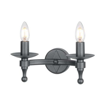 Elstead Lighting WARWICK WR2-GRAPHITE Aplique de perete 2x60W/E14