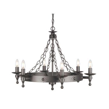 Elstead Lighting WARWICK WR6-GRAPHITE Candelabru 6x60W/E14