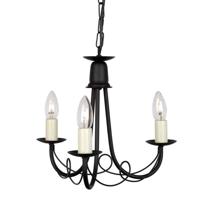 Elstead Lighting-MINSTER-MN3-BLACK-ELSMN3-BLACK