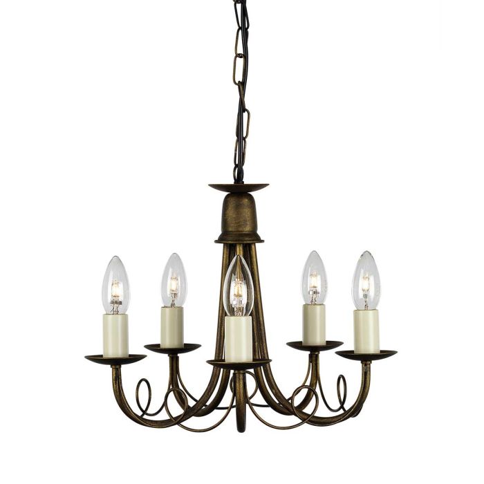 Elstead Lighting-MINSTER-MN5-BLK-GOLD-ELSMN5-BLK-GOLD